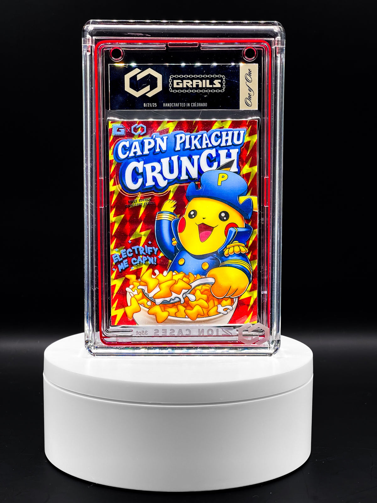 Collector Creative/Grails Collab - Duo: Captain Pikachu - Red and Blue Bolt Variant - Art Card Set