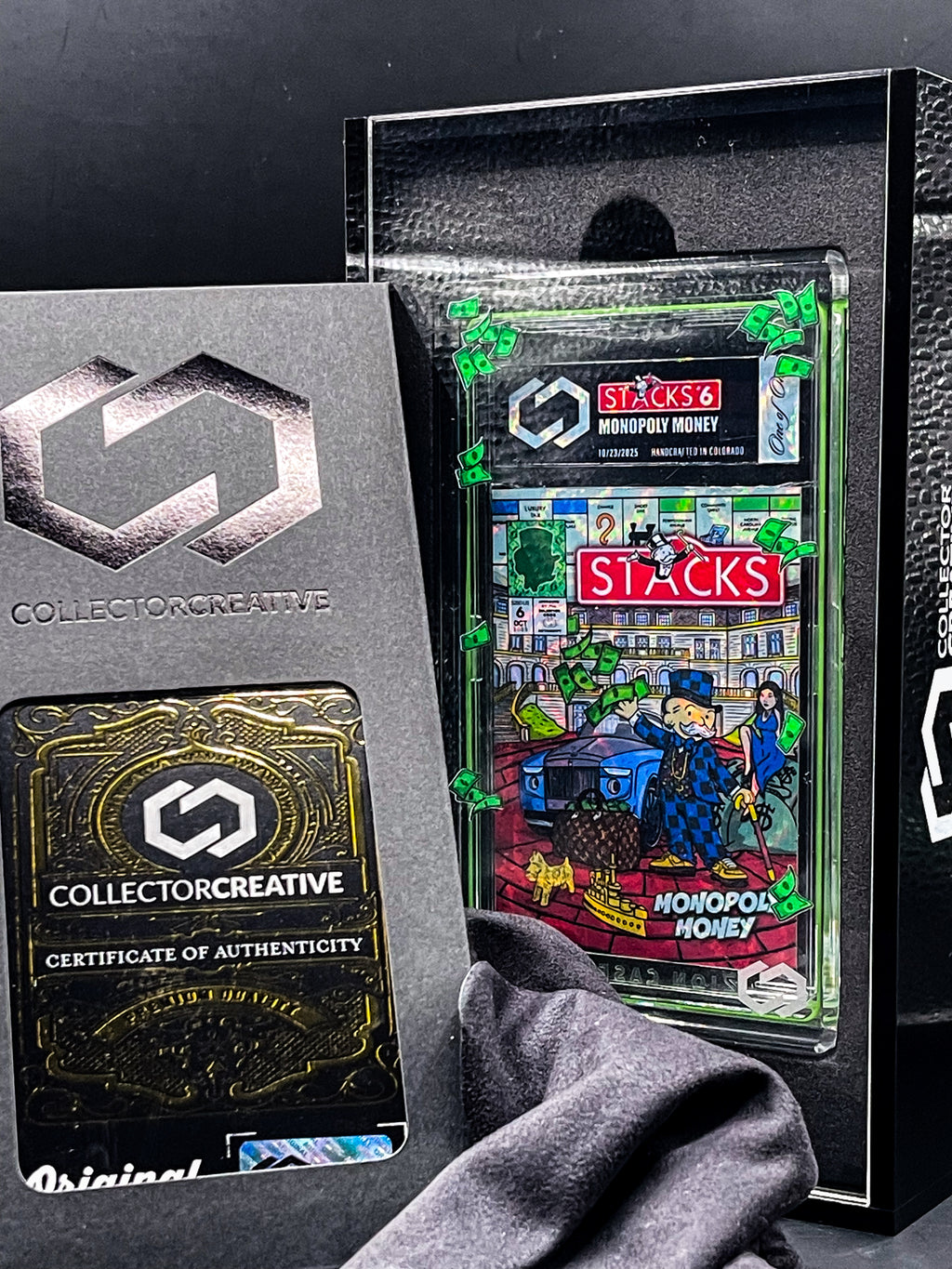Collector Creative - Stacks #6 - Monopoly Money - Vortex Variation - Art Card