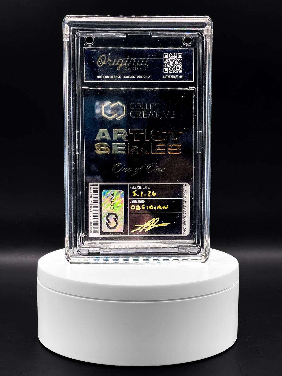 Collector Creative x Rebel G Society - Ye Omega - Obsidian Variant - Kanye West Ye Akira Homage Art Card 1/1