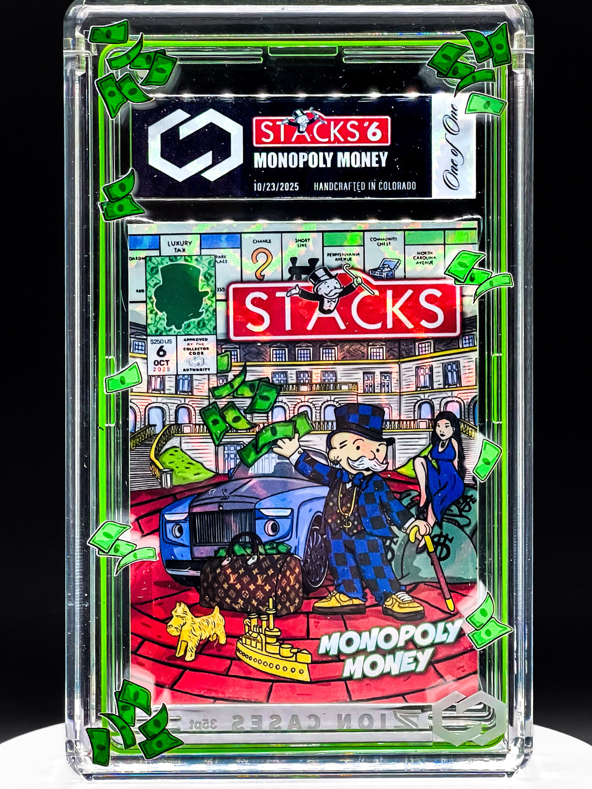 Collector Creative - Stacks #6 - Monopoly Money - Vortex Variation - Art Card