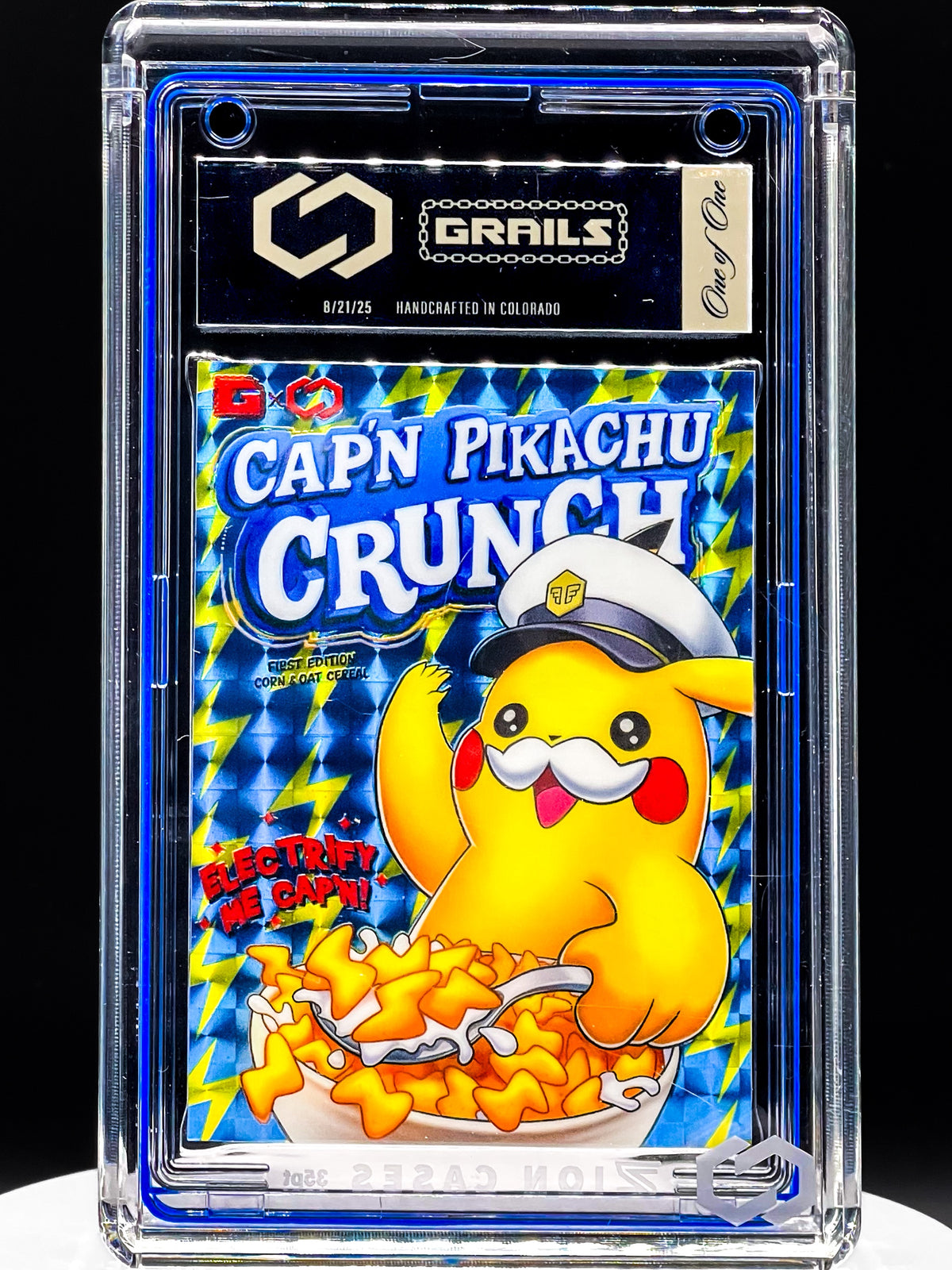 Collector Creative/Grails Collab - Duo: Captain Pikachu - Red and Blue Bolt Variant - Art Card Set