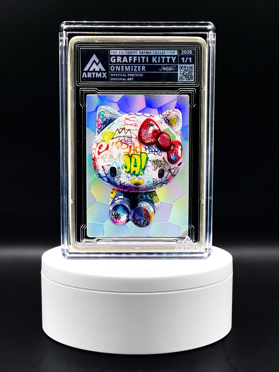 ArtMX x Onemizer - GRAFFITI KITTY - Mystical Tortoise Variant - Hello Kitty Homage 1/1