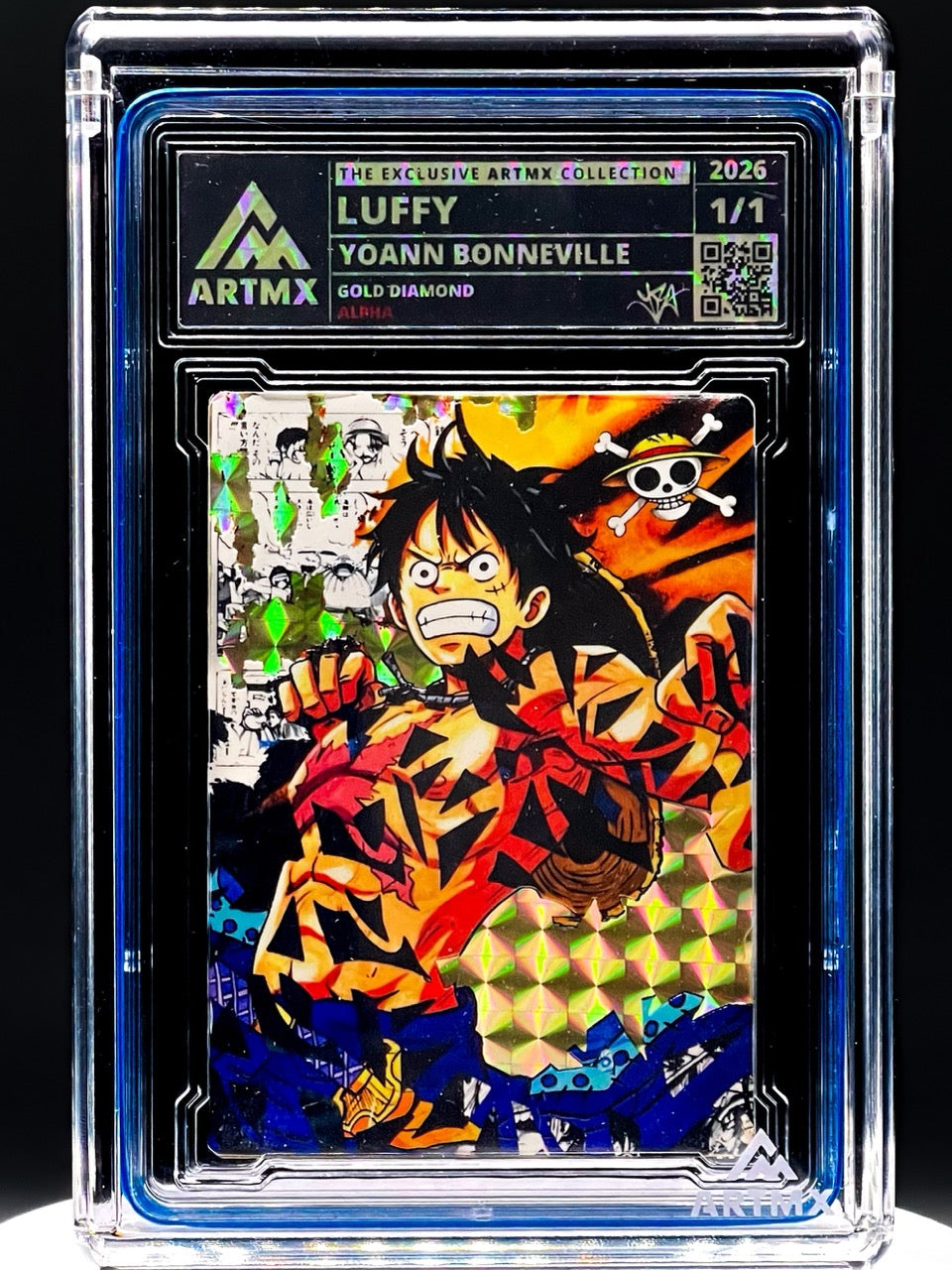 ArtMX x Yoann Bonneville - Luffy - Gold Diamond ALPHA Variant - One Piece Homage - 1/1