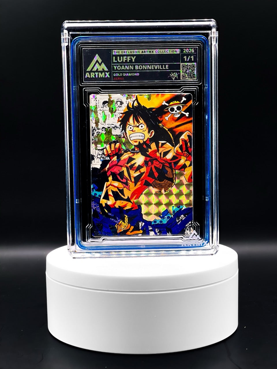 ArtMX x Yoann Bonneville - Luffy - Gold Diamond ALPHA Variant - One Piece Homage - 1/1