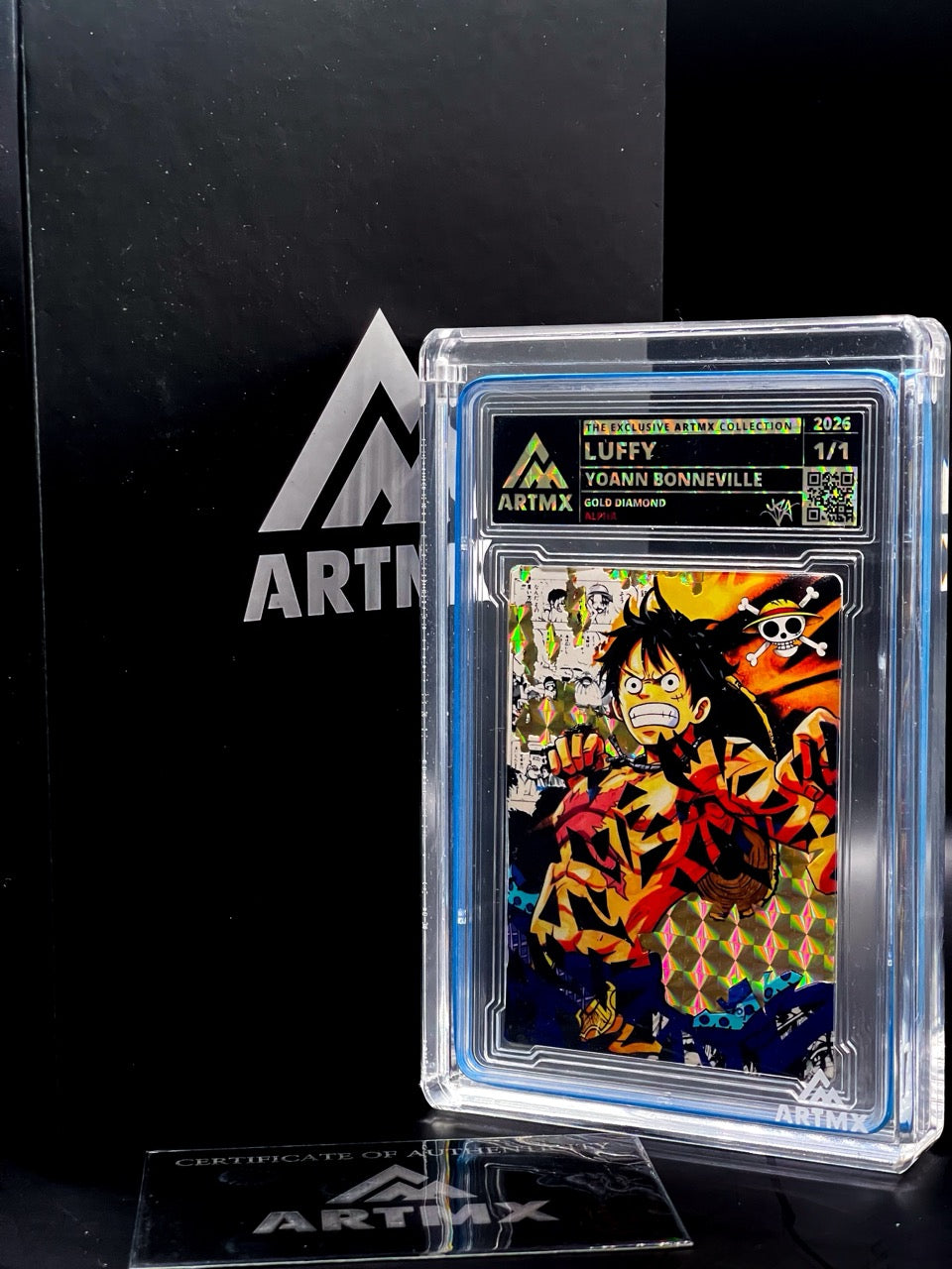 ArtMX x Yoann Bonneville - Luffy - Gold Diamond ALPHA Variant - One Piece Homage - 1/1