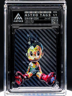 ArtMX x Onemizer - ASTRO TAGS - Carbon Fibre Variant - Astro Boy Homage 1/1