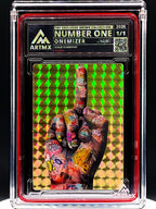 ArtMX x Onemizer - NUMBER ONE - ALPHA Gold Diamond Variant - 1/1