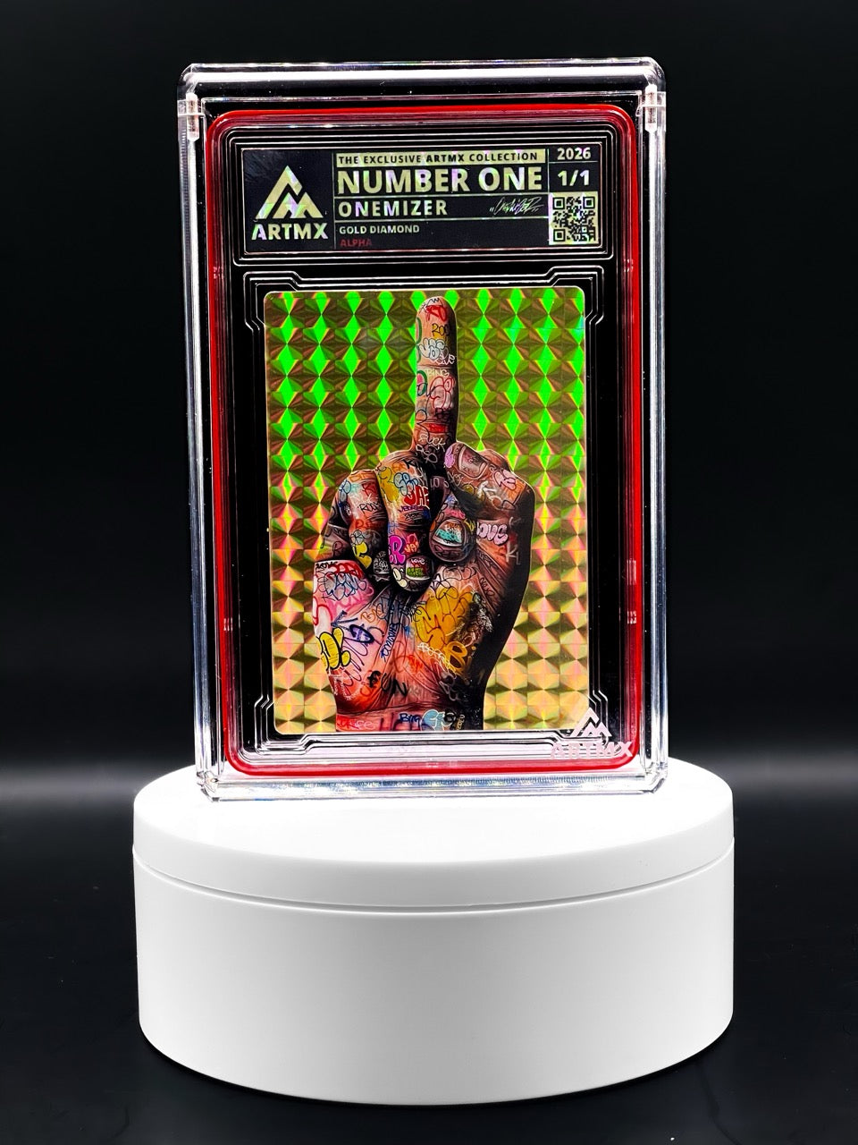 ArtMX x Onemizer - NUMBER ONE - ALPHA Gold Diamond Variant - 1/1