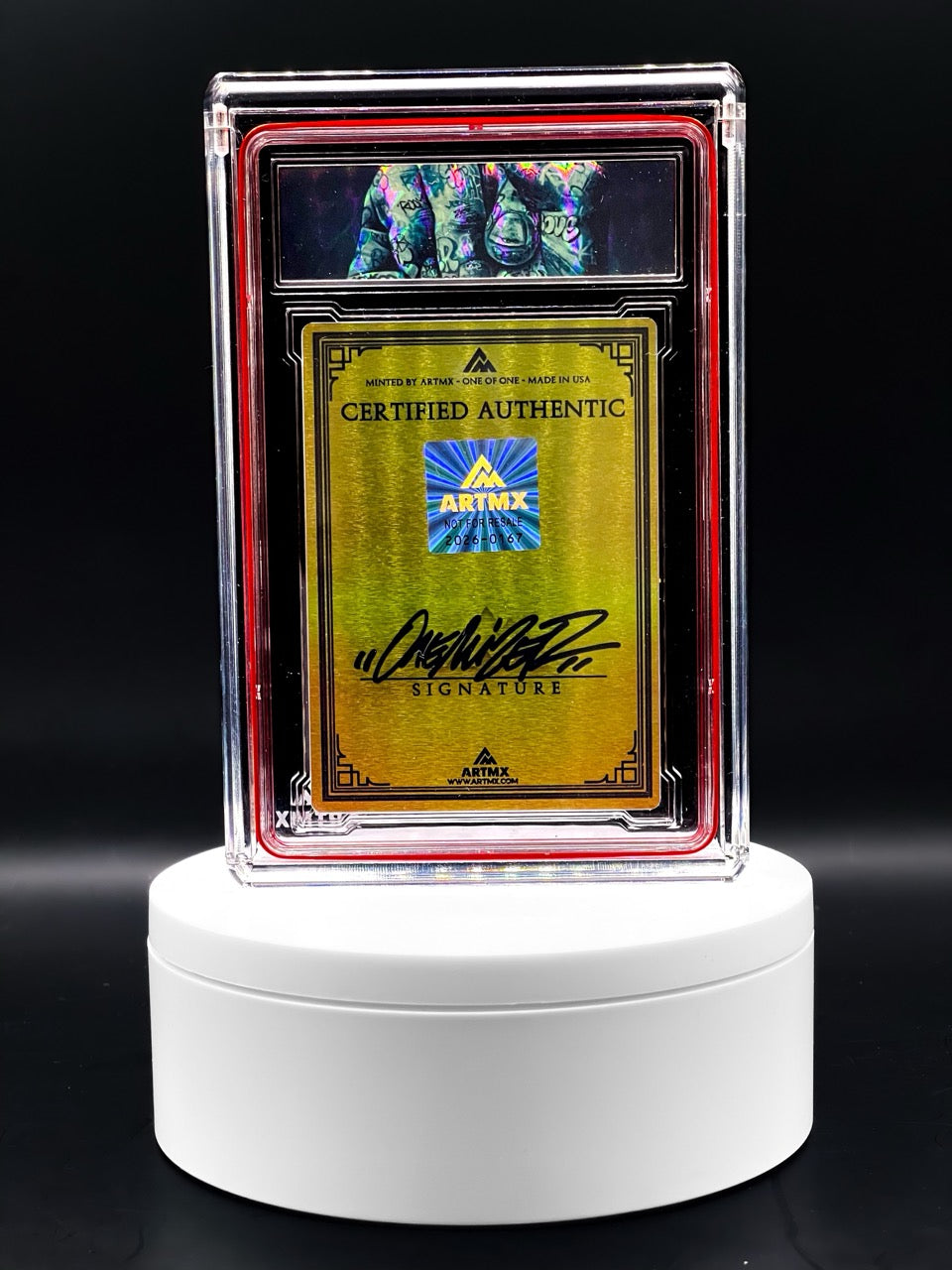 ArtMX x Onemizer - NUMBER ONE - ALPHA Gold Diamond Variant - 1/1