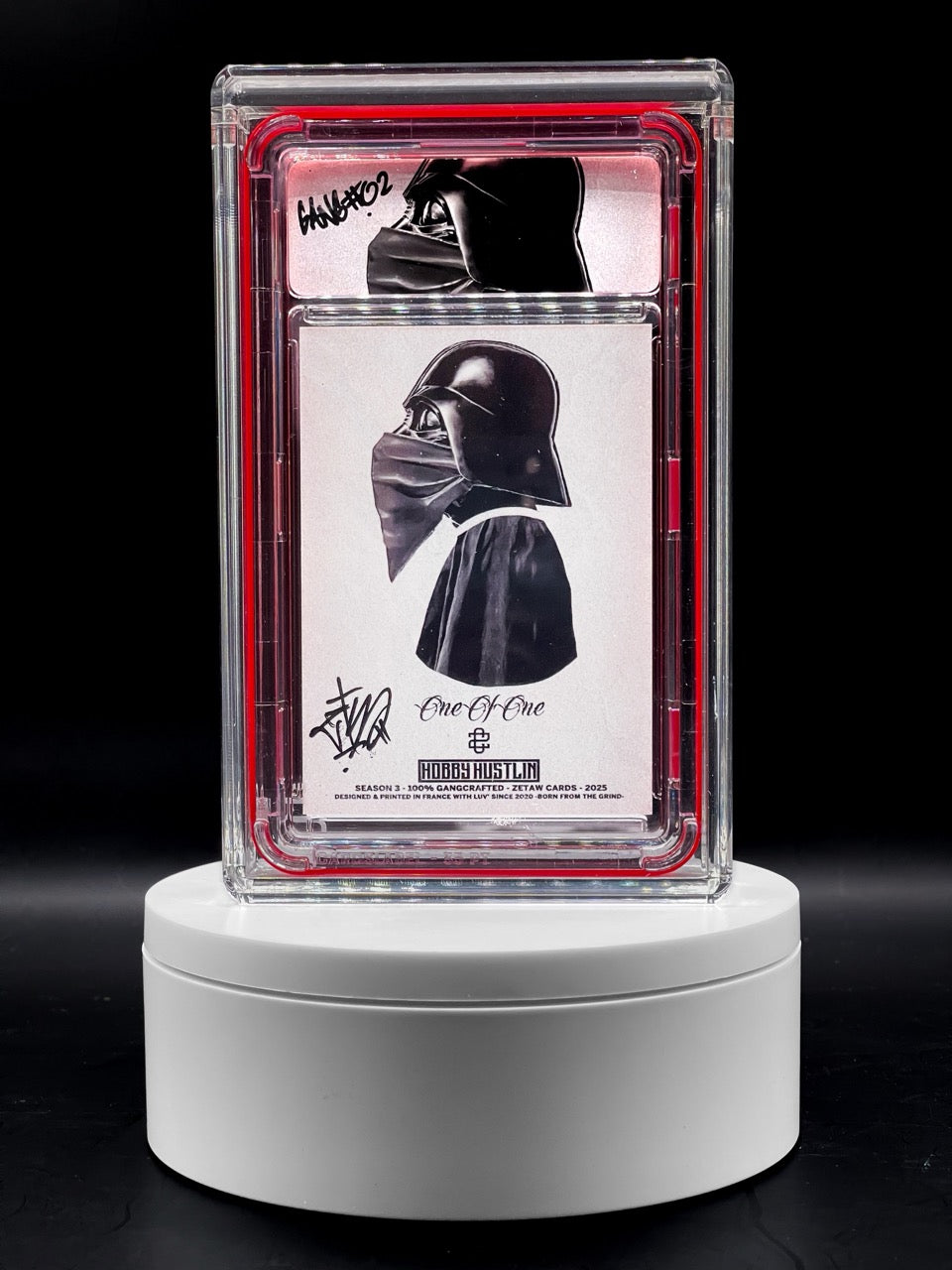 Zetaw - GANG CREED - VADER - 1/1 Rainbow Refractor Variant - GANG #2 - Hobby Hustlin - Darth Vader Homage Art Card