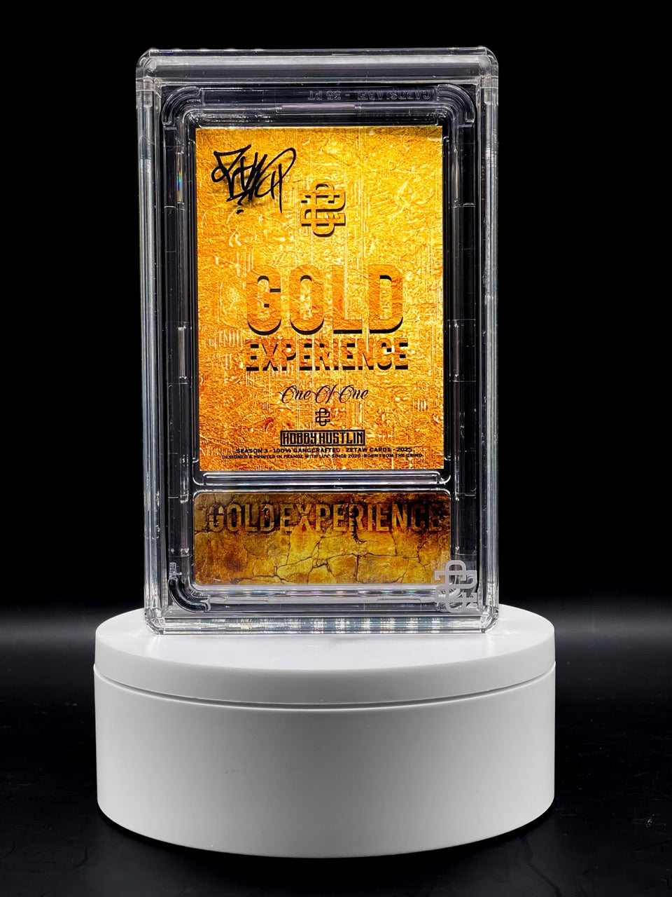 Zetaw - Gold Experiance - Legends Walk - 1/1 Gold Label Variant- Hobby Hustlin - Yoda and Chewbacca Homage Art Card
