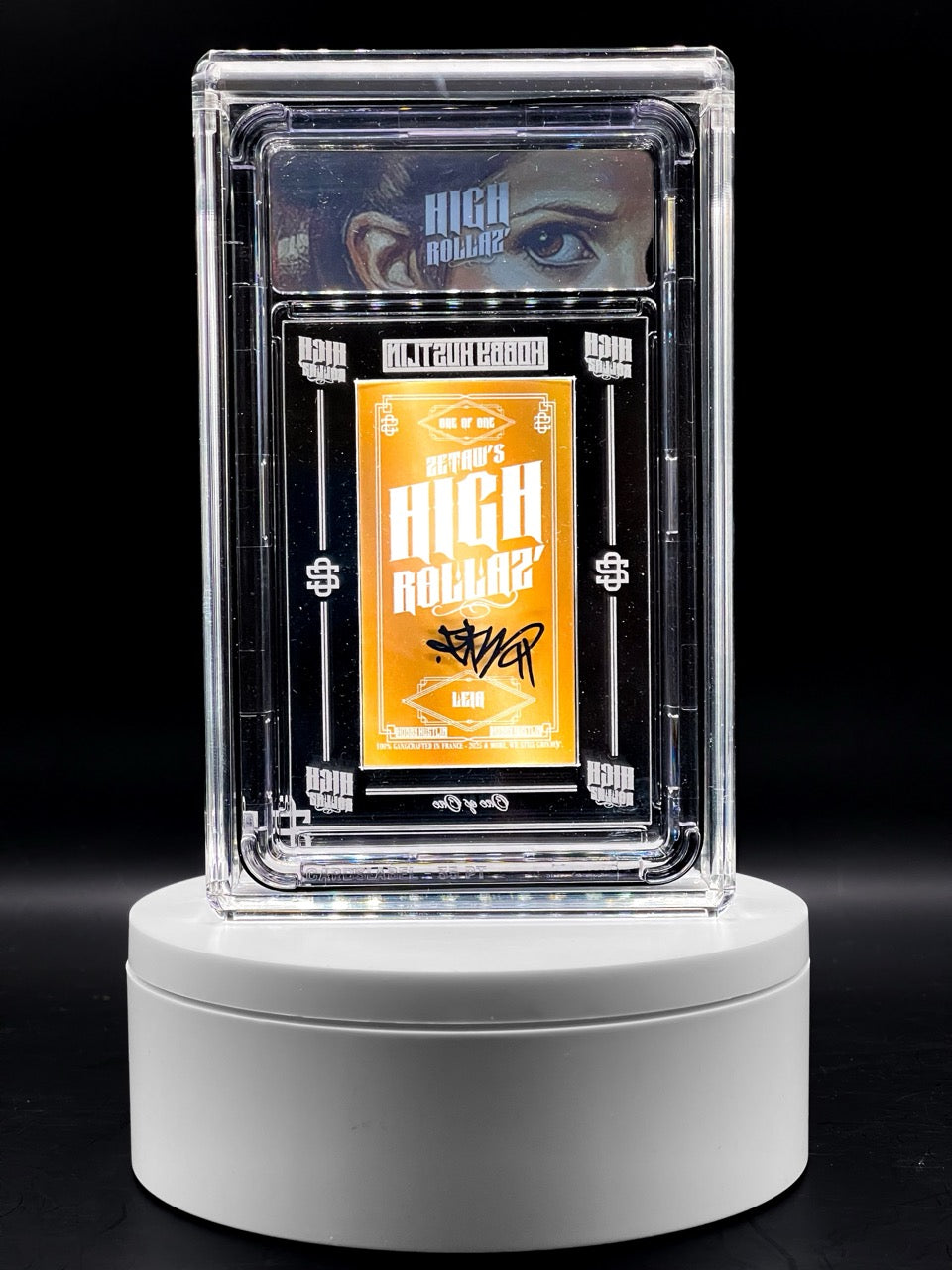 Zetaw - High Rollaz’ - Leia Frame II - 1/1- Hobby Hustlin - Princess Leia Homage Art Card
