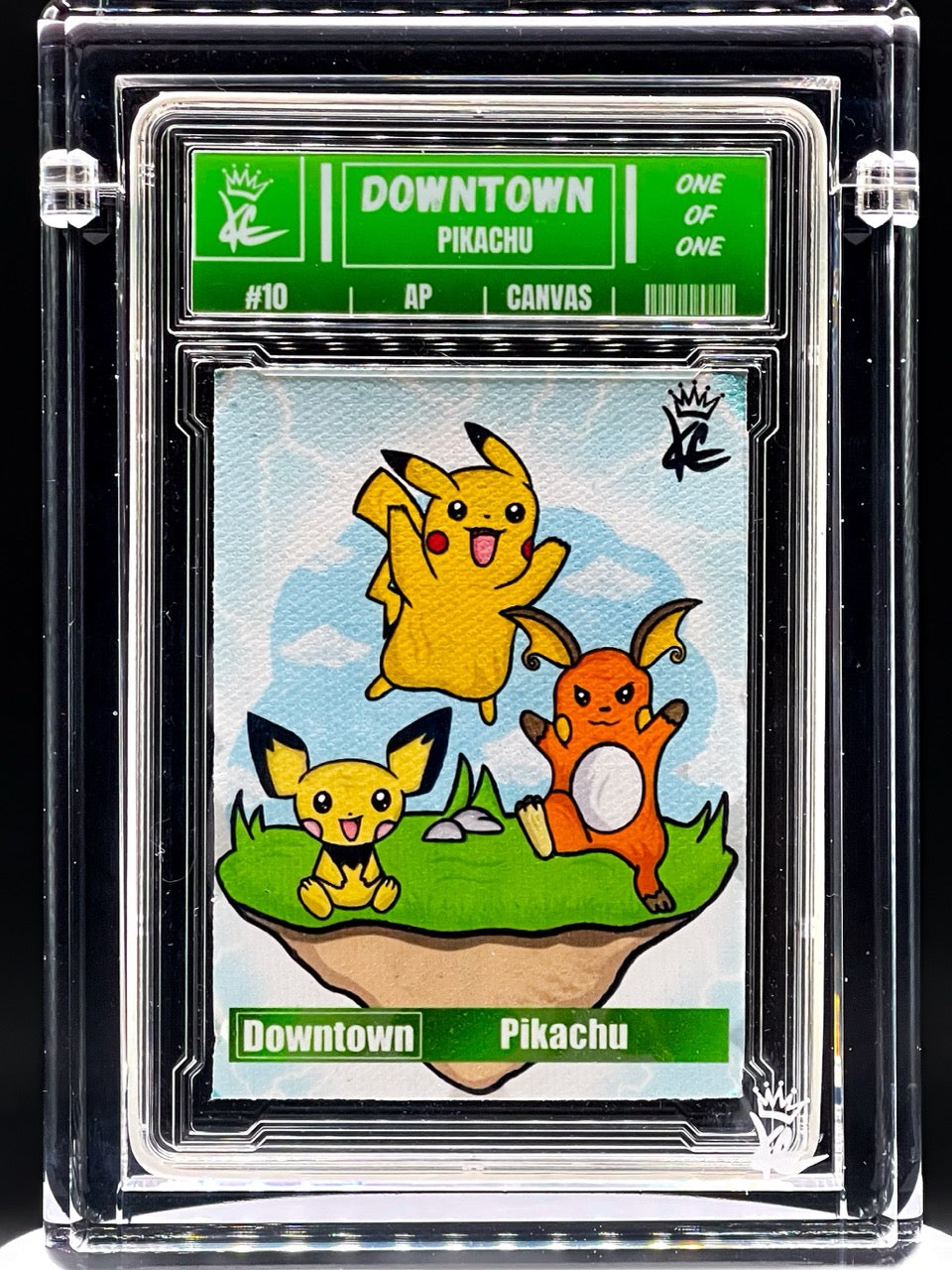 Kings Collectible - Downtown Pikachu - AP Canvas Artist Proof - Pokemon Homage - Sold out limited to 5 other variants