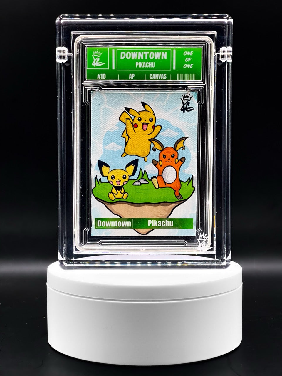Kings Collectible - Downtown Pikachu - AP Canvas Artist Proof - Pokemon Homage - Sold out limited to 5 other variants
