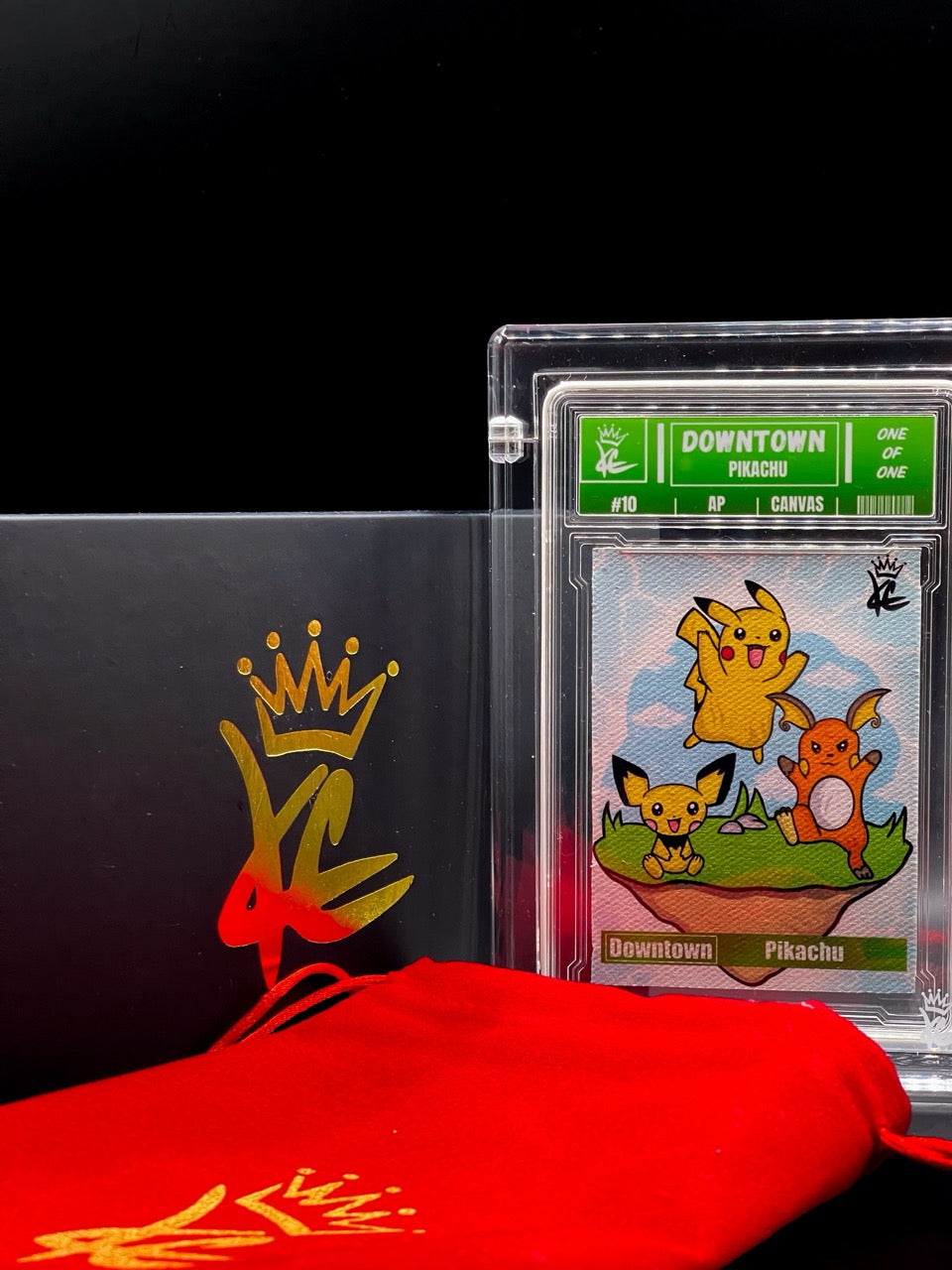 Kings Collectible - Downtown Pikachu - AP Canvas Artist Proof - Pokemon Homage - Sold out limited to 5 other variants
