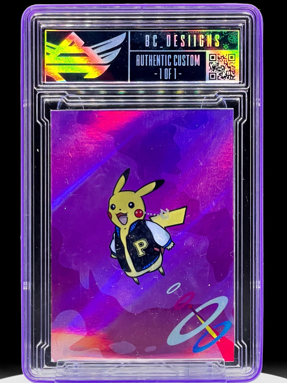 BC Designs - Graduation - Refractor 1/1 Variant - Kanye West Stronger Album/Pikachu Homage