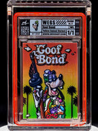 Wegs Art - Goof Bond - Holo Brushed- Yellow Sunset Variant - Design 31 - Goofy