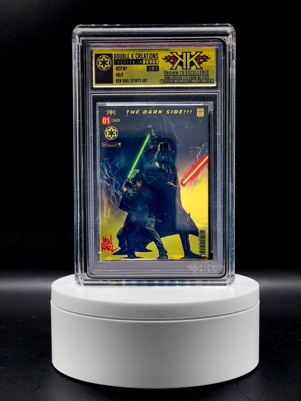 Ken Karl Sports Art - Fulfill your DESTINY 1:1 Gold Foil Art Piece