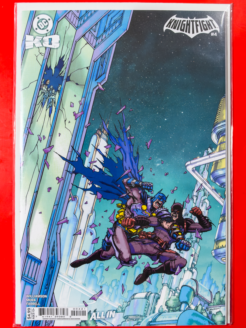 DC K.O.: Knightfight #4 | Chris Burnham & David Baron Trade Cover B