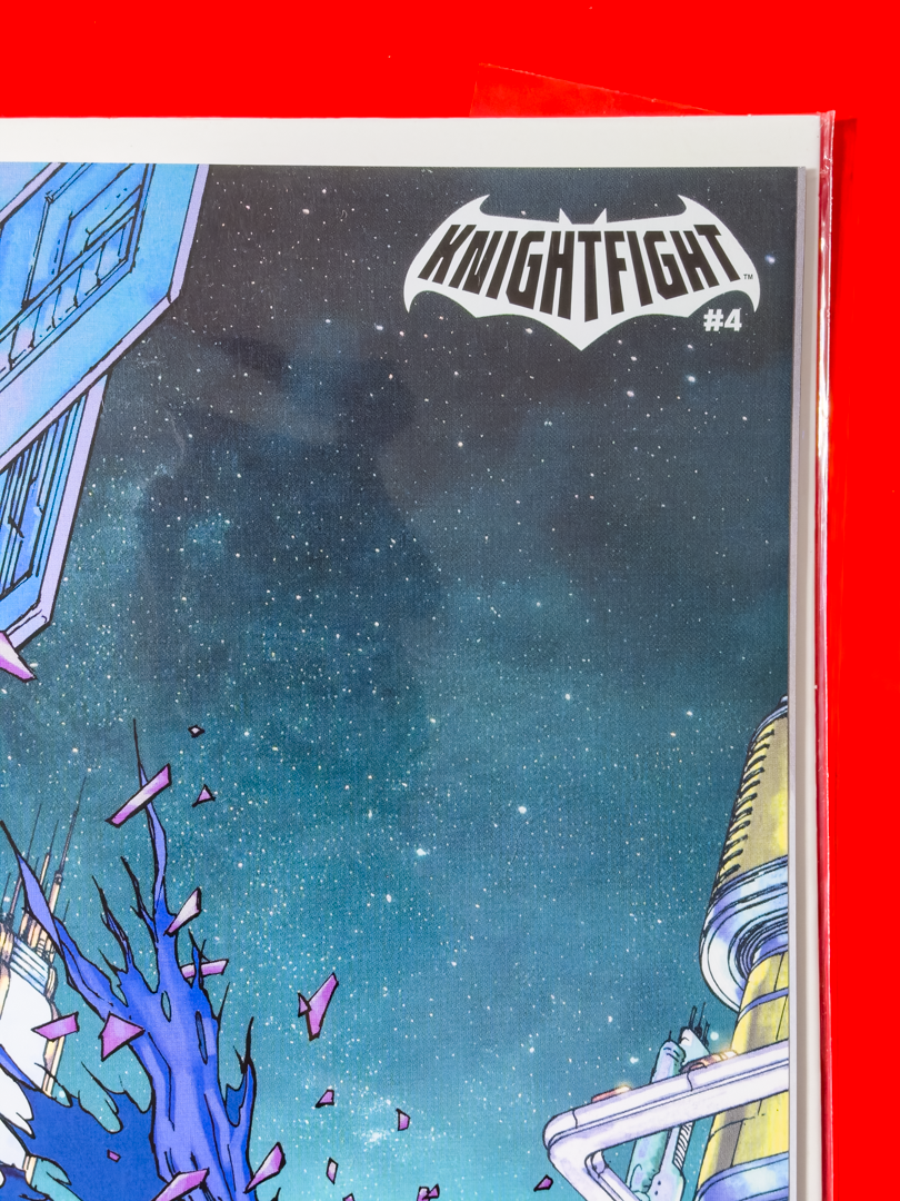 DC K.O.: Knightfight #4 | Chris Burnham & David Baron Trade Cover B
