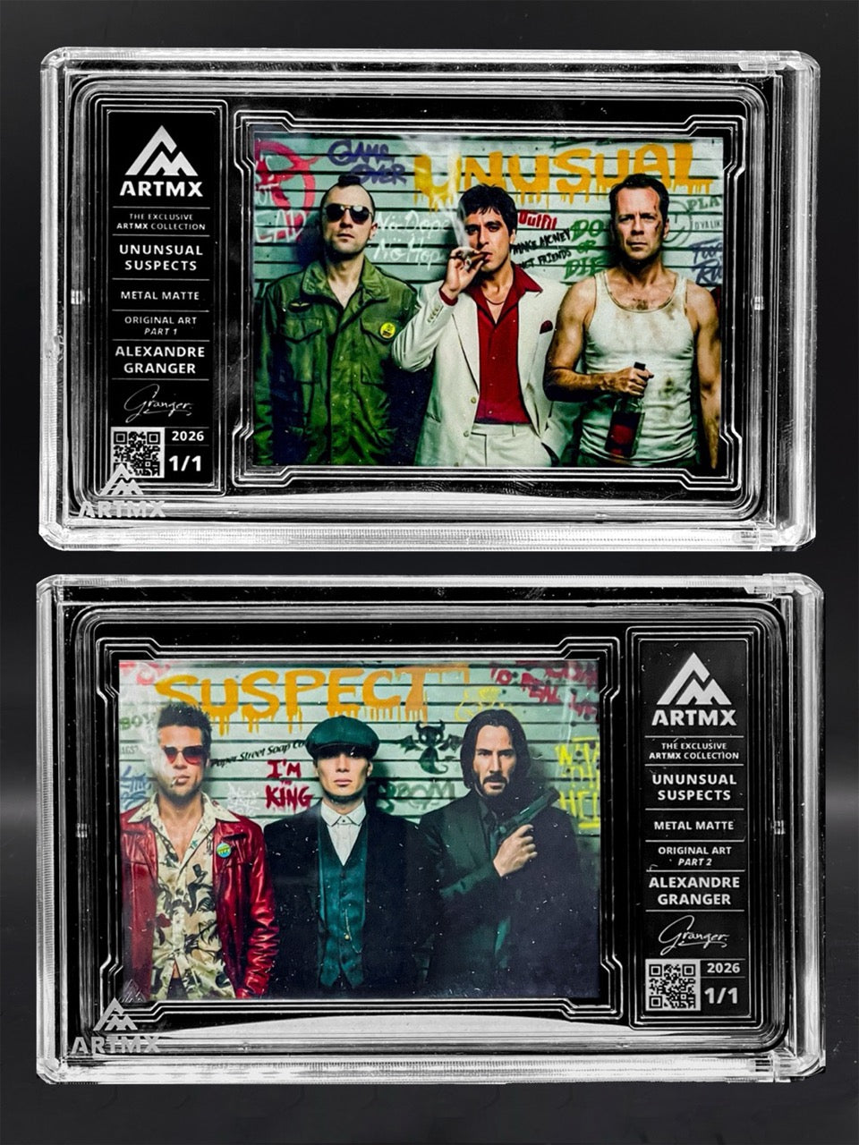 ArtMX x Alexandre Granger - Unusual Suspects - Parts 1 and 2 - Metal Matte Variant - 1/1